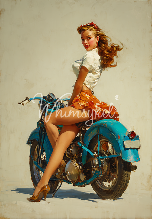 Curves Crusin' | 21"x29" | Decoupage Tissue Paper | Whimsykel Designs