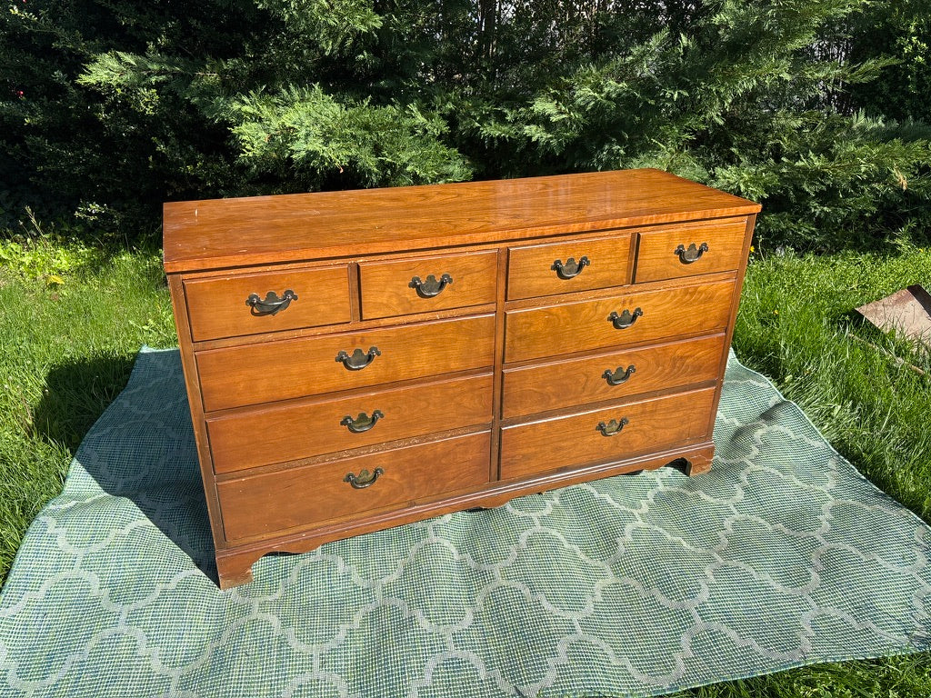 Vintage 6 Drawer Dresser | Wood Dresser | As-Is Ready for Rescue