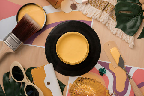 Golden Hour | Dixie Belle Silk Paint | warm yellow | Furniture Paint