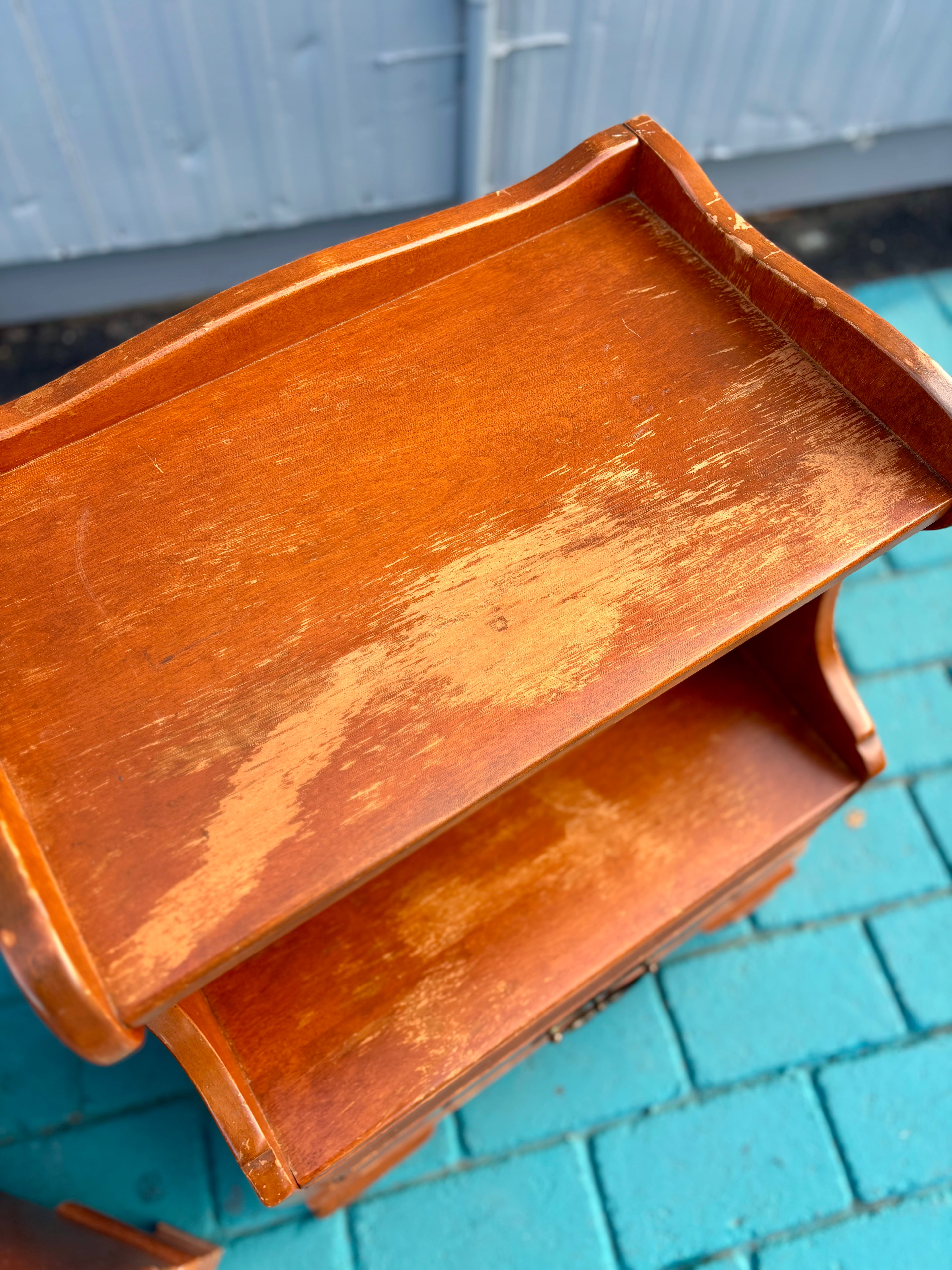 Cushman Colonial Creations Nightstand Pair – Solid Maple, Original Finish