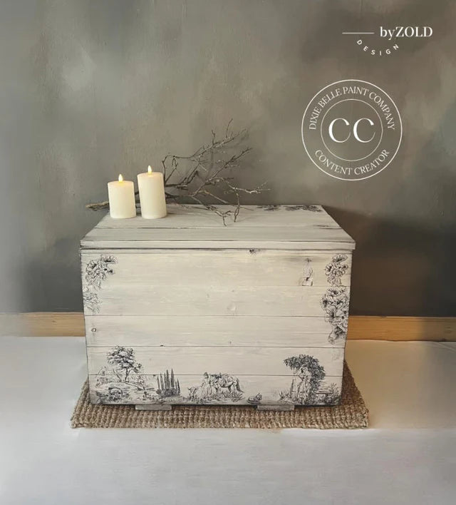 Cottage Toile | Large Transfer | Dixie Belle Paint | vintage landscape