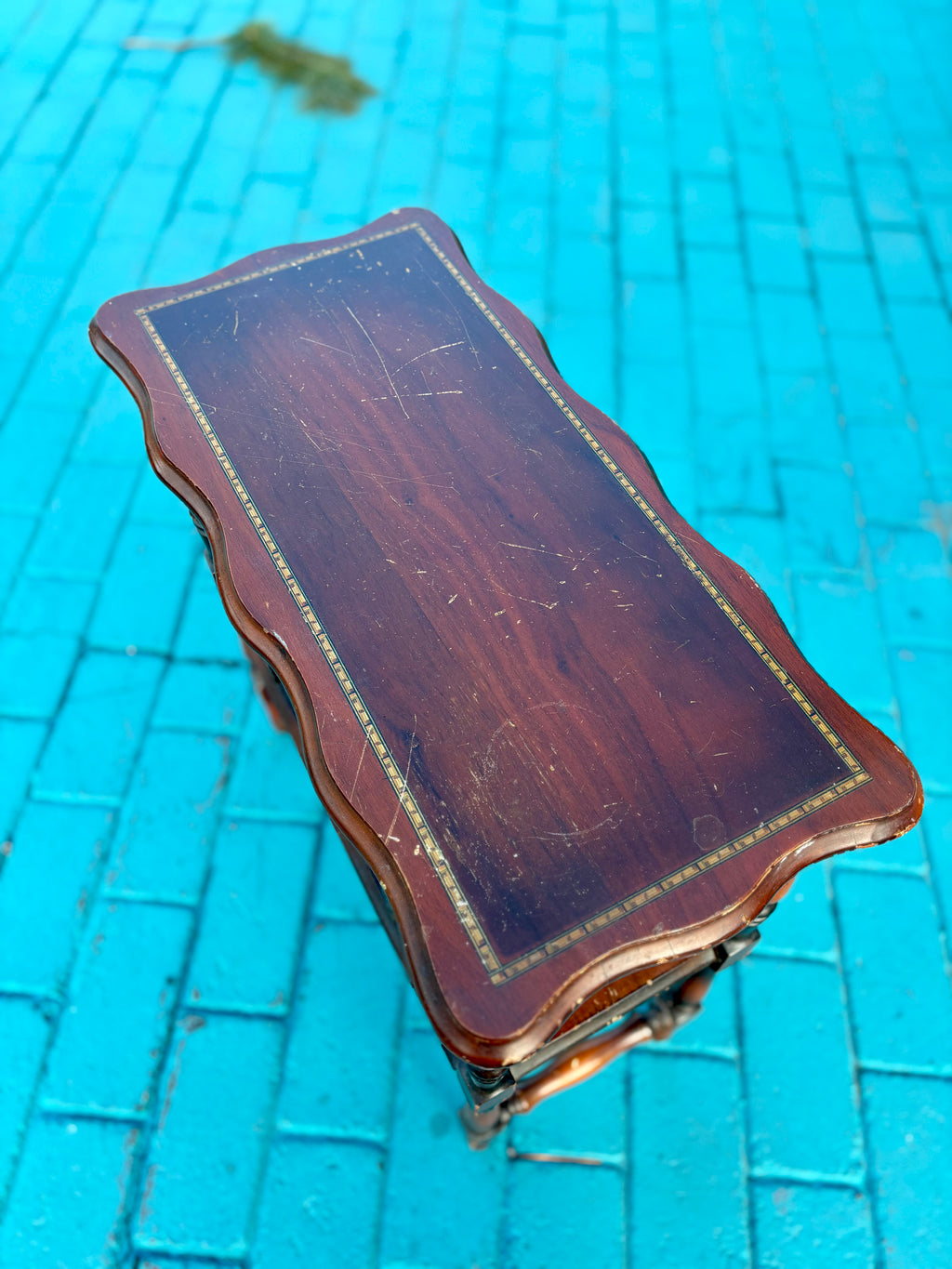 Vintage 1930's Metal-Lined Smoking Cabinet – Perfect Project Piece or Character Accent Table