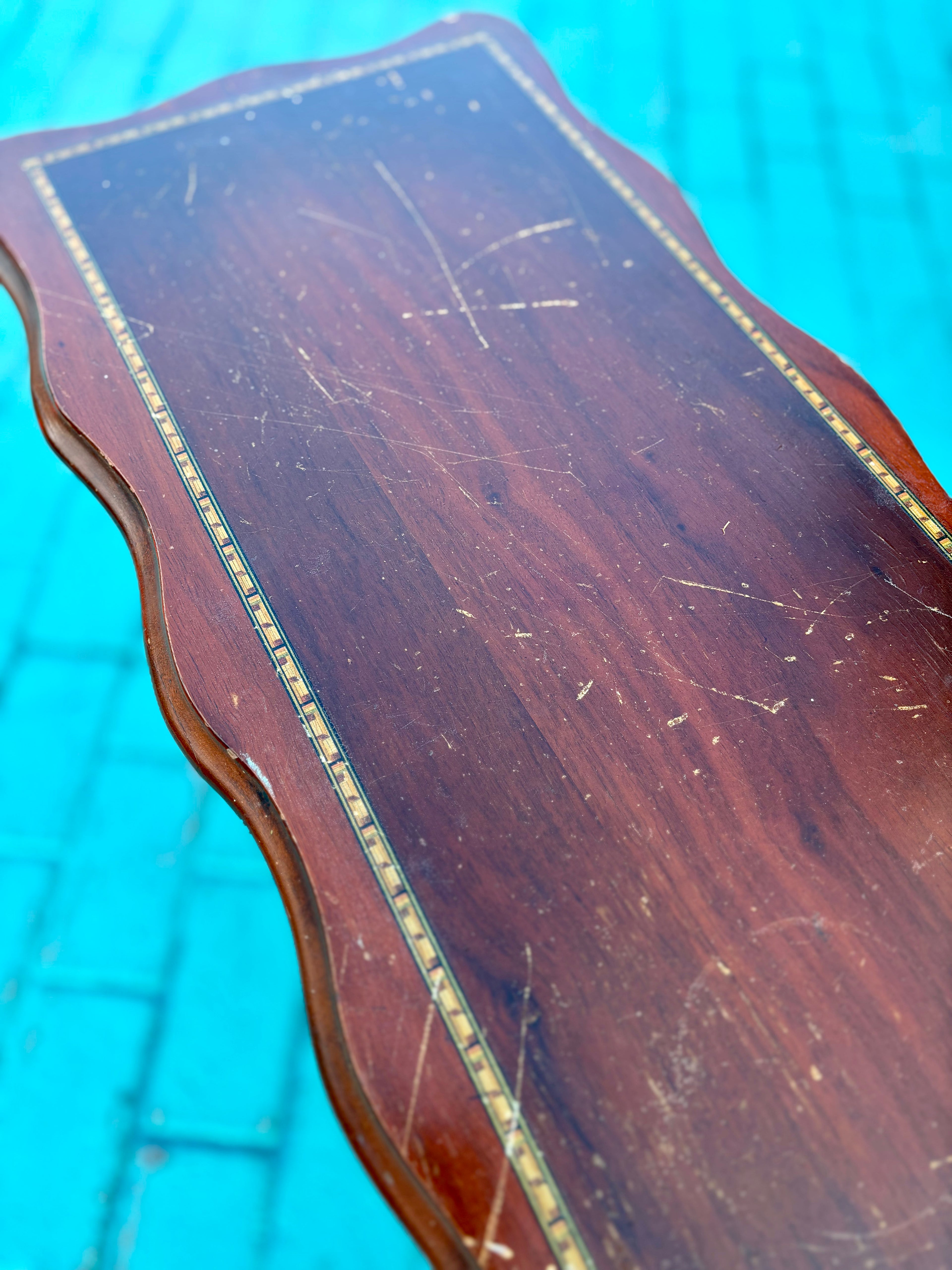 Vintage 1930's Metal-Lined Smoking Cabinet – Perfect Project Piece or Character Accent Table