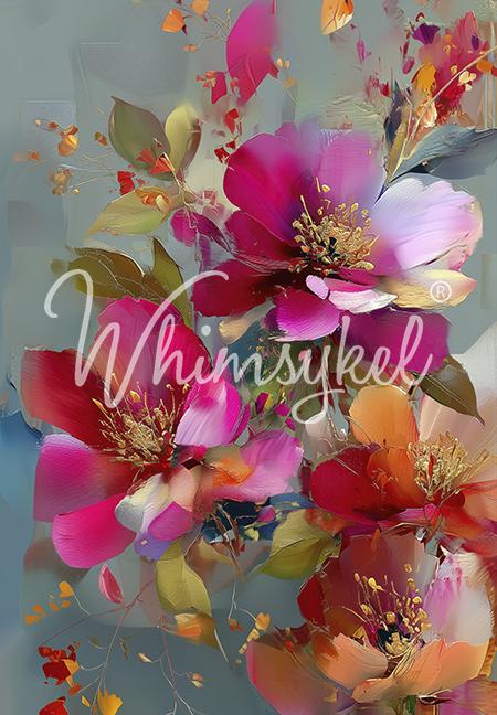 Fully Alive | 21"x29" | Large Decoupage Tissue Paper | Whimsykel Designs | vibrant florals