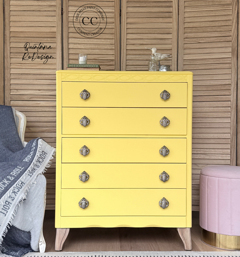 Golden Hour | Dixie Belle Silk Paint | warm yellow | Furniture Paint