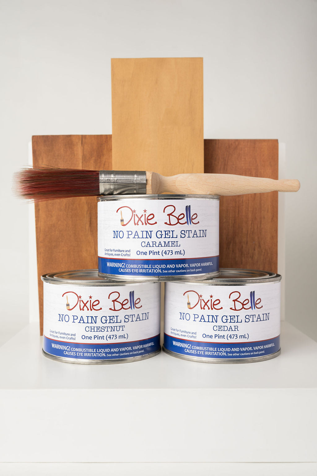 No Pain Gel Stain - Dixie Belle Paint Company - 16oz jar - use on top of existing finish or raw wood