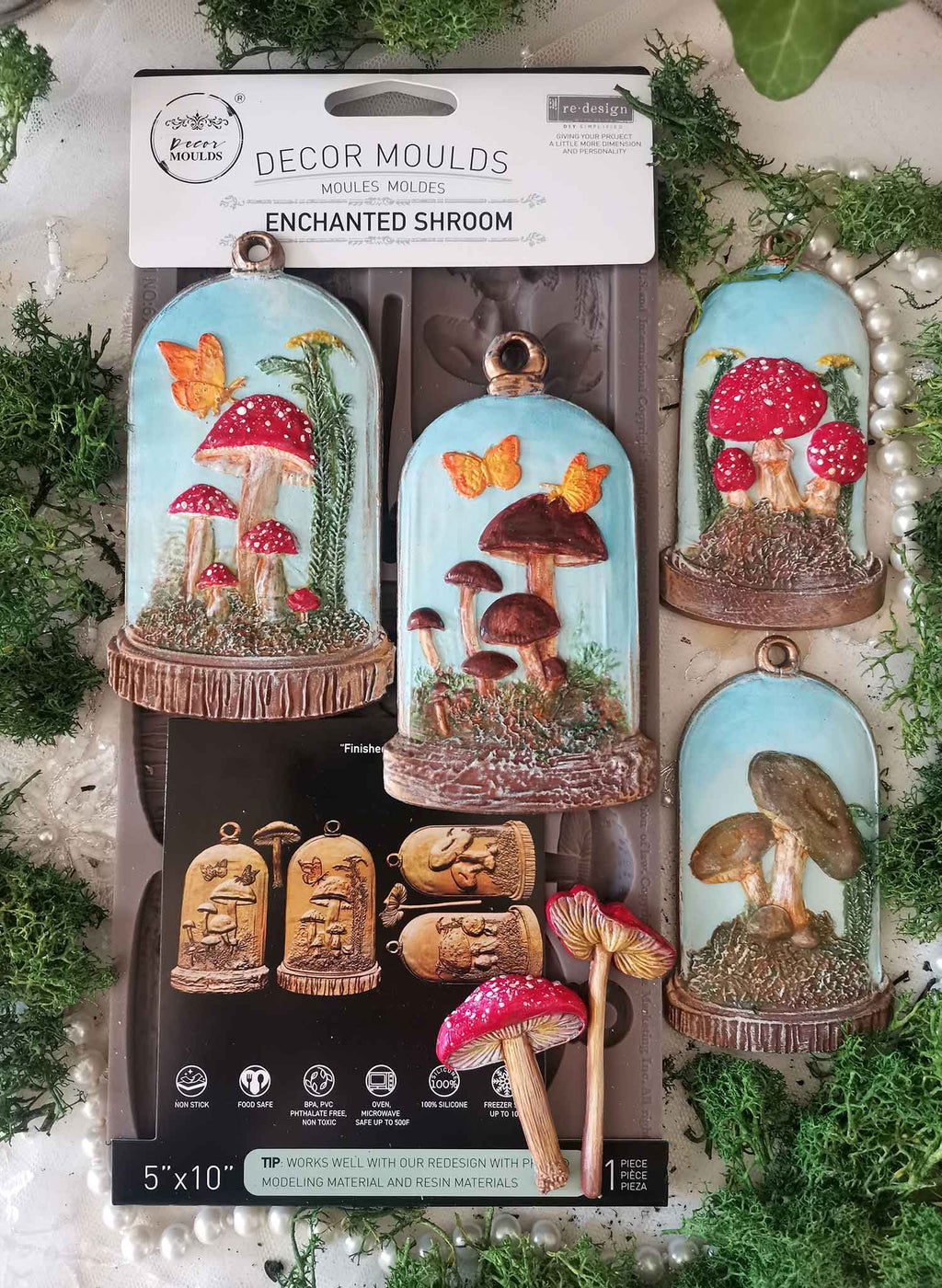 Enchanted Shroom | Décor Mould – 1 Piece, 5" x 10" x 8mm | ReDesign with Prima