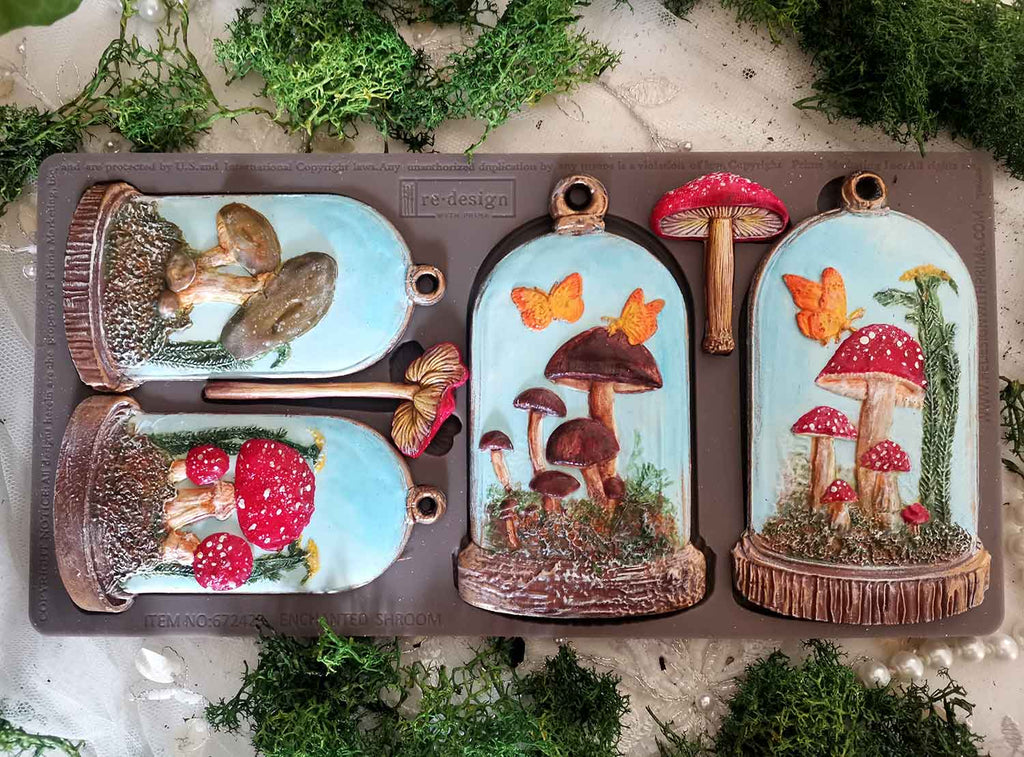 Enchanted Shroom | Décor Mould – 1 Piece, 5" x 10" x 8mm | ReDesign with Prima