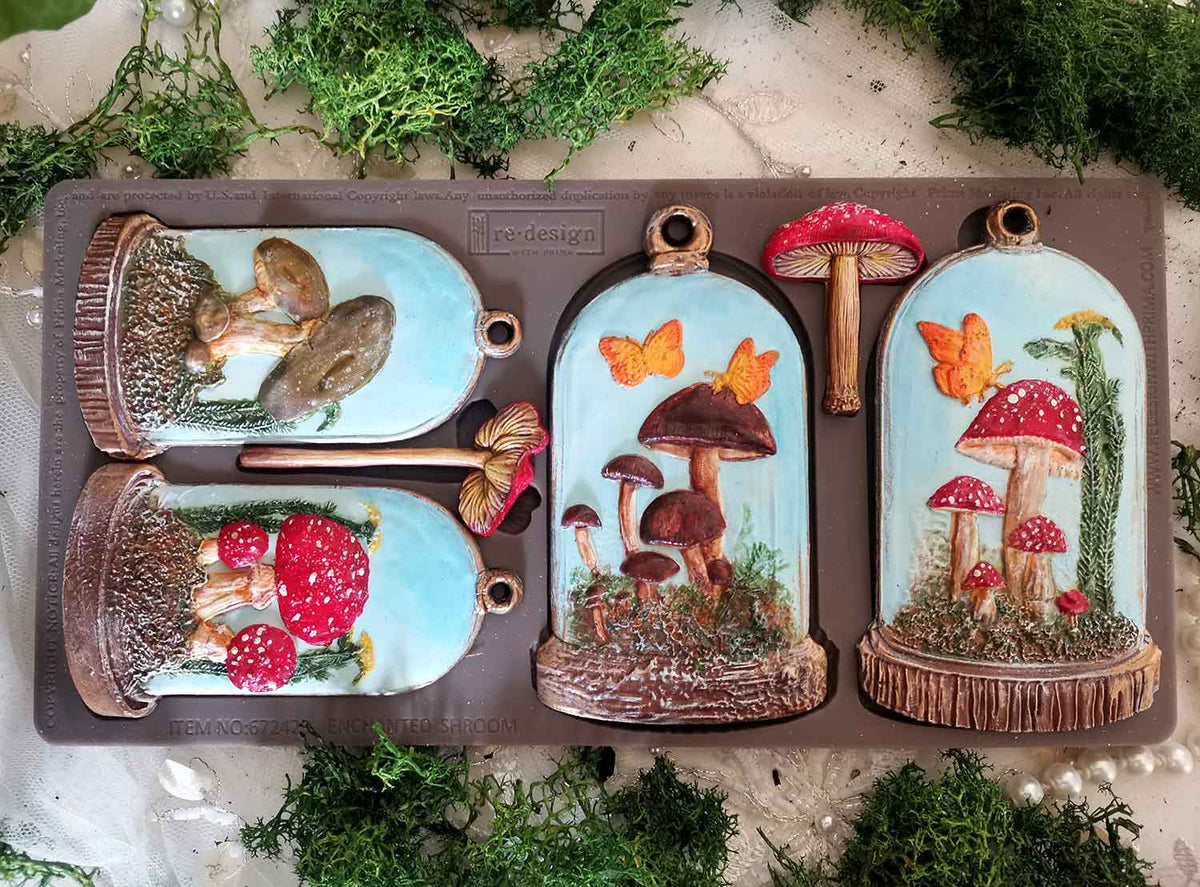 Enchanted Shroom | Décor Mould – 1 Piece, 5" x 10" x 8mm | ReDesign with Prima