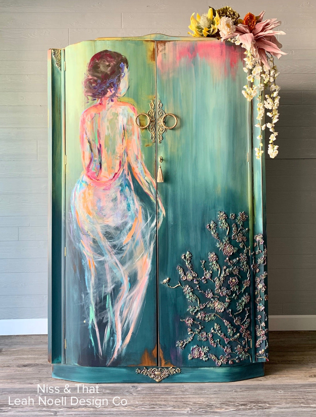 Cherry Blossoms - Resin Mould 5"x8" Redesign with Prima