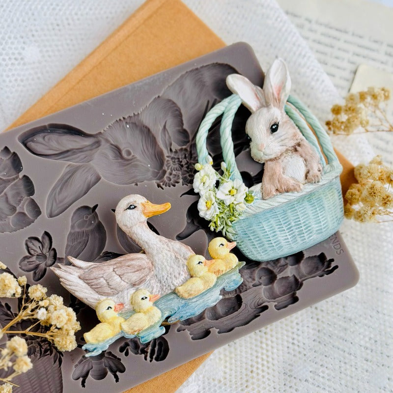 Garden Friends | 5"x8"x8mm | Decor Mould | Redesign with Prima