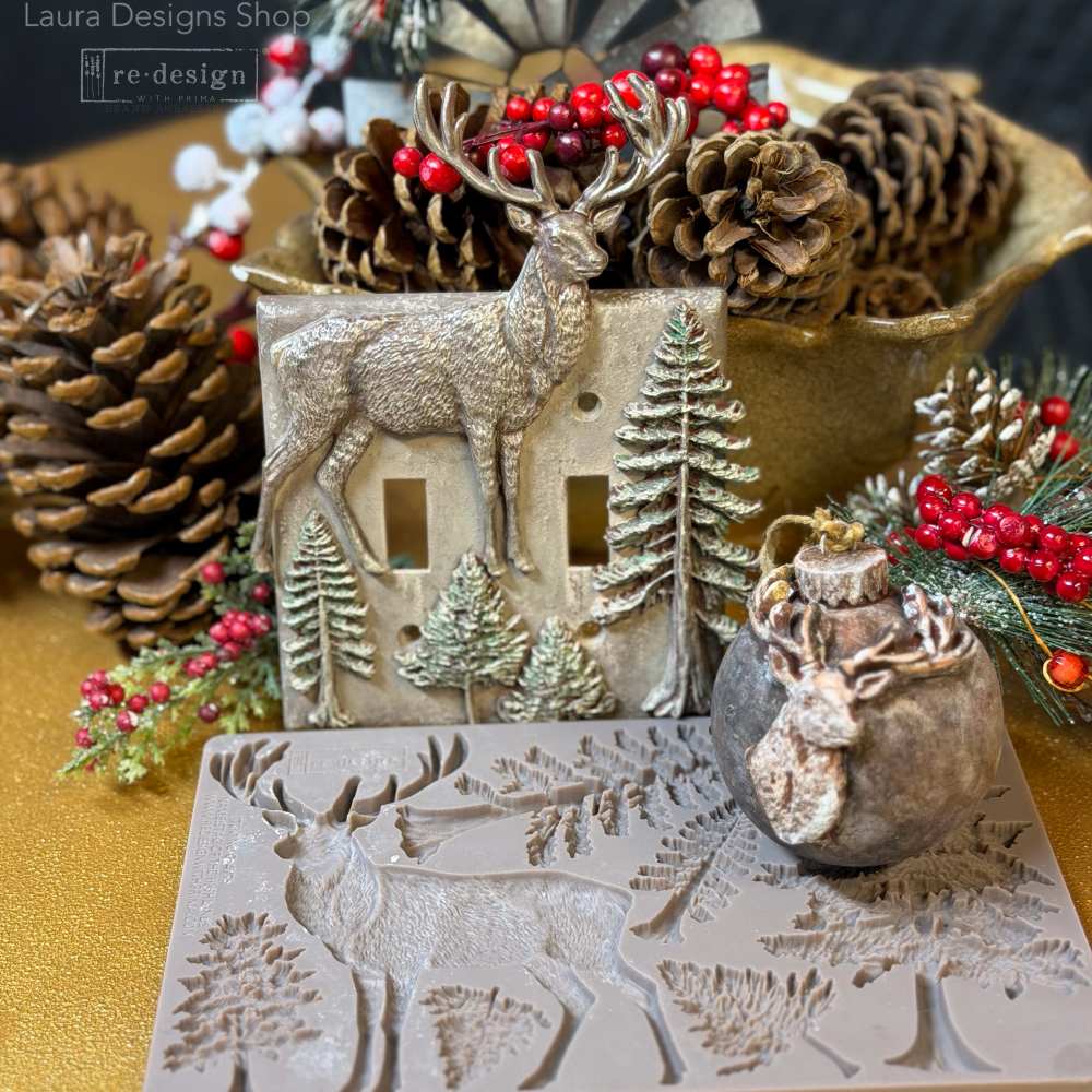 Stag of the Highlands | Decor Moulds® – 1 pc, 5″ x 8″ x 8mm | ReDesign with Prima