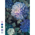 Moonlit Periwinkle A3 decoupage fiber paper Redesign with Prima blue floral design for furniture decoupage