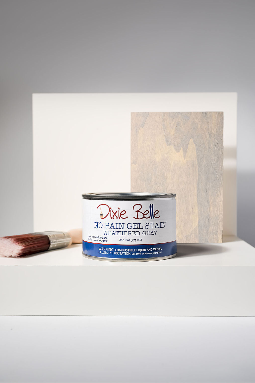 No Pain Gel Stain - Dixie Belle Paint Company - 16oz jar - use on top of existing finish or raw wood