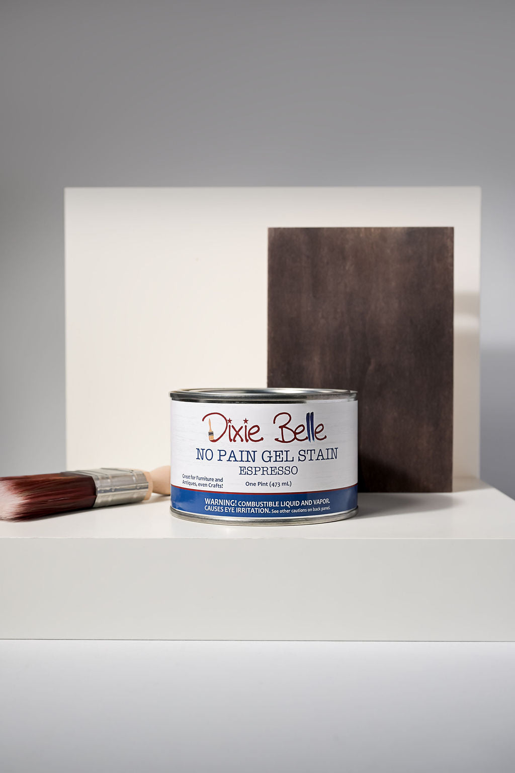 No Pain Gel Stain - Dixie Belle Paint Company - 16oz jar - use on top of existing finish or raw wood