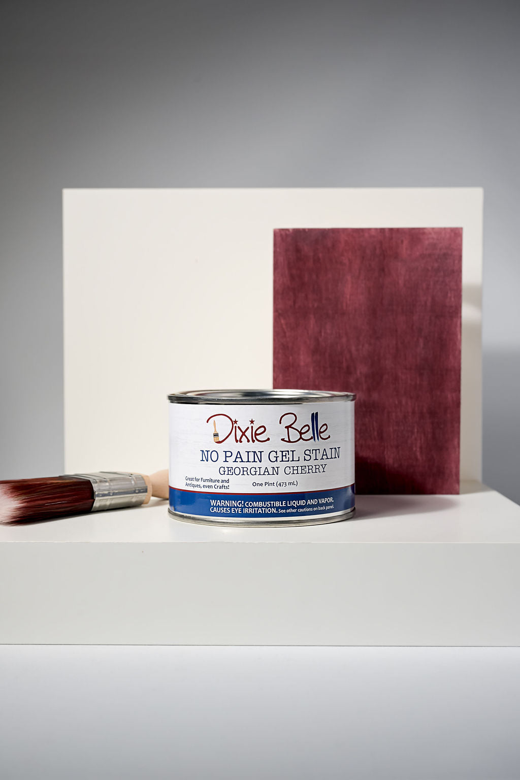 No Pain Gel Stain - Dixie Belle Paint Company - 16oz jar - use on top of existing finish or raw wood