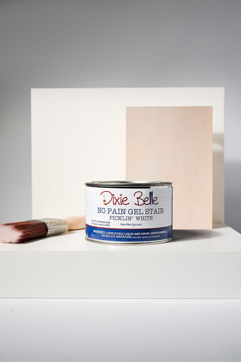 No Pain Gel Stain - Dixie Belle Paint Company - 16oz jar - use on top of existing finish or raw wood