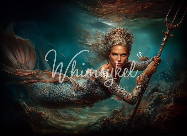 Nythera: Darktide Queen | 21"x29" | Large Decoupage Tissue Paper | Whimsykel Designs | dark queen of the sea - NEW!
