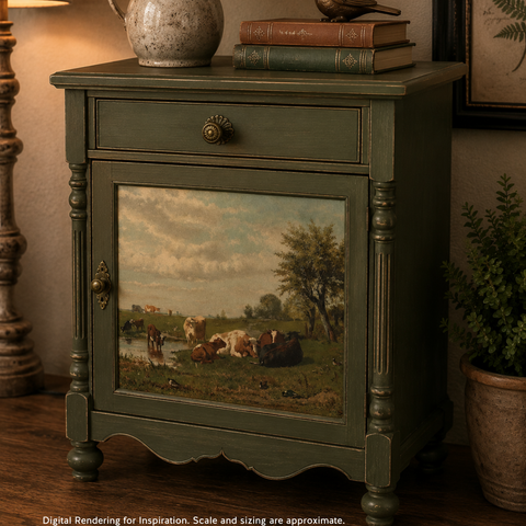 Quiet Countryside | A3 Rice Decoupage Paper – 1 Sheet, 11.7" x 16.54" | Dixie Belle