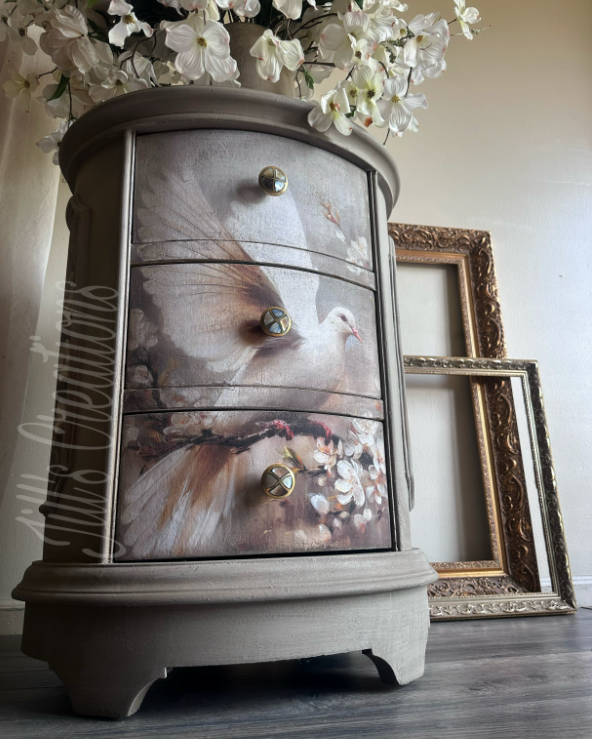 Alabaster Grace | A1 23.4"x33.1" | Decoupage Fiber Paper | Kacha x Redesign with Prima