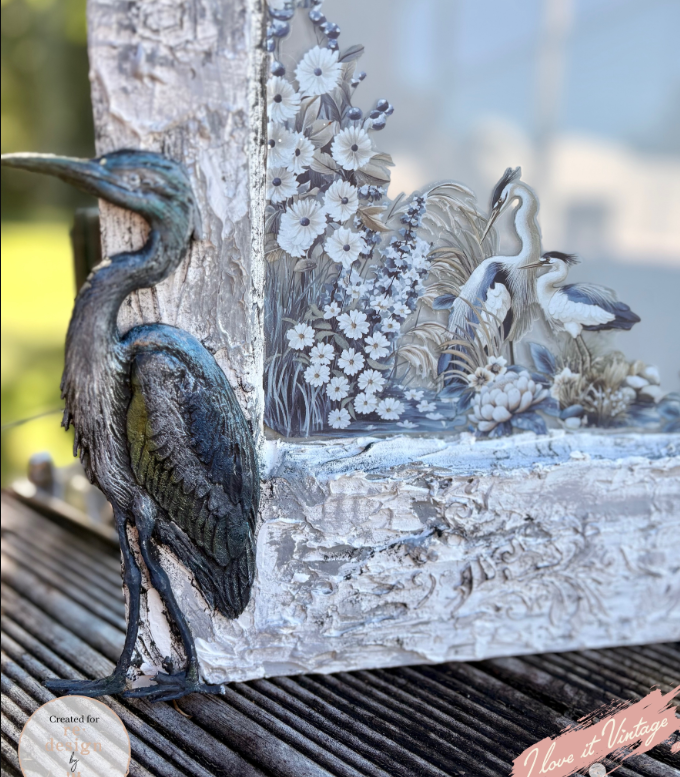 Feathered Stillness | 5"x8"x8mm | Decor Mould | Redesign with Prima