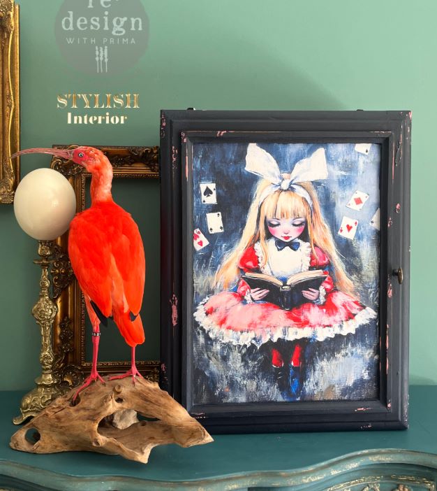 A Royal Flush of Thoughts | A2 16.54" x 23.39" | Decoupage Fiber Paper | Redesign with Prima