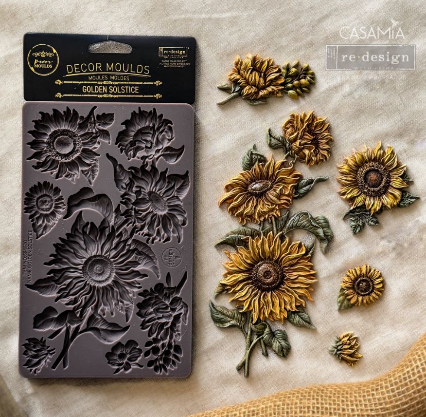 Golden Solstice | 5" x 8" x 8mm | Décor Mould® | Redesign with Prima
