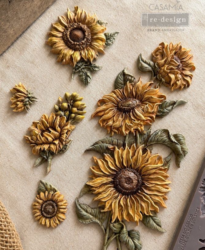 Golden Solstice | 5" x 8" x 8mm | Décor Mould® | Redesign with Prima