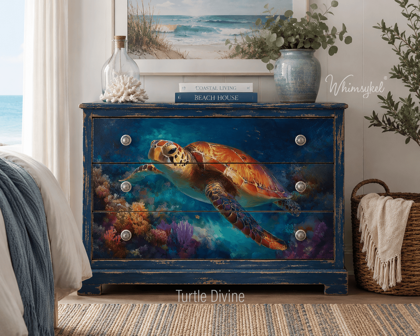Turtle Divine | 21"x29" | Decoupage Tissue Paper | Whimsykel Designs