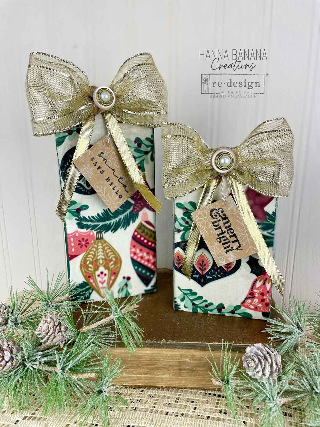 Here Comes Santa | Décor Clear Stamp – 1 Sheet, 8.5" x 11" | ReDesign with Prima