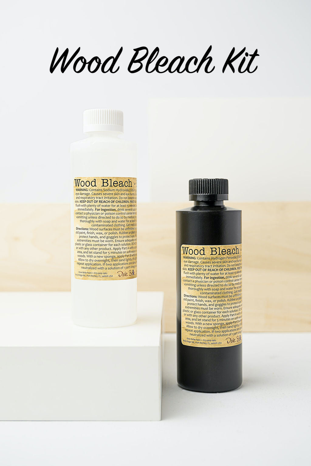 Wood Bleach Kit | Dixie Belle Paint | Two-Part Raw Wood Brightening System Dixie Belle Paint