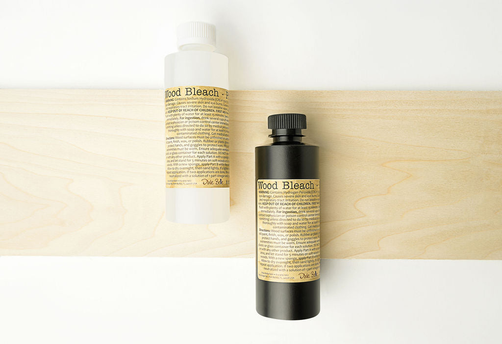 Wood Bleach Kit | Dixie Belle Paint | Two-Part Raw Wood Brightening System Dixie Belle Paint