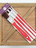 4pk Artist Brushes | Synthetic Brush | Dixie Belle Paint | Furniture Paint | Arts & Crafts