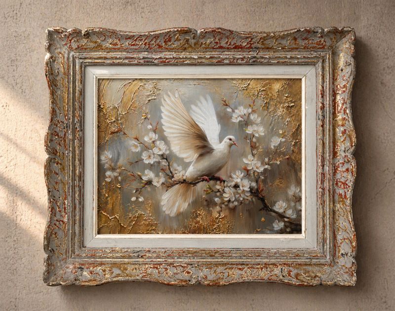 Alabaster Grace | A1 23.4"x33.1" | Decoupage Fiber Paper | Kacha x Redesign with Prima