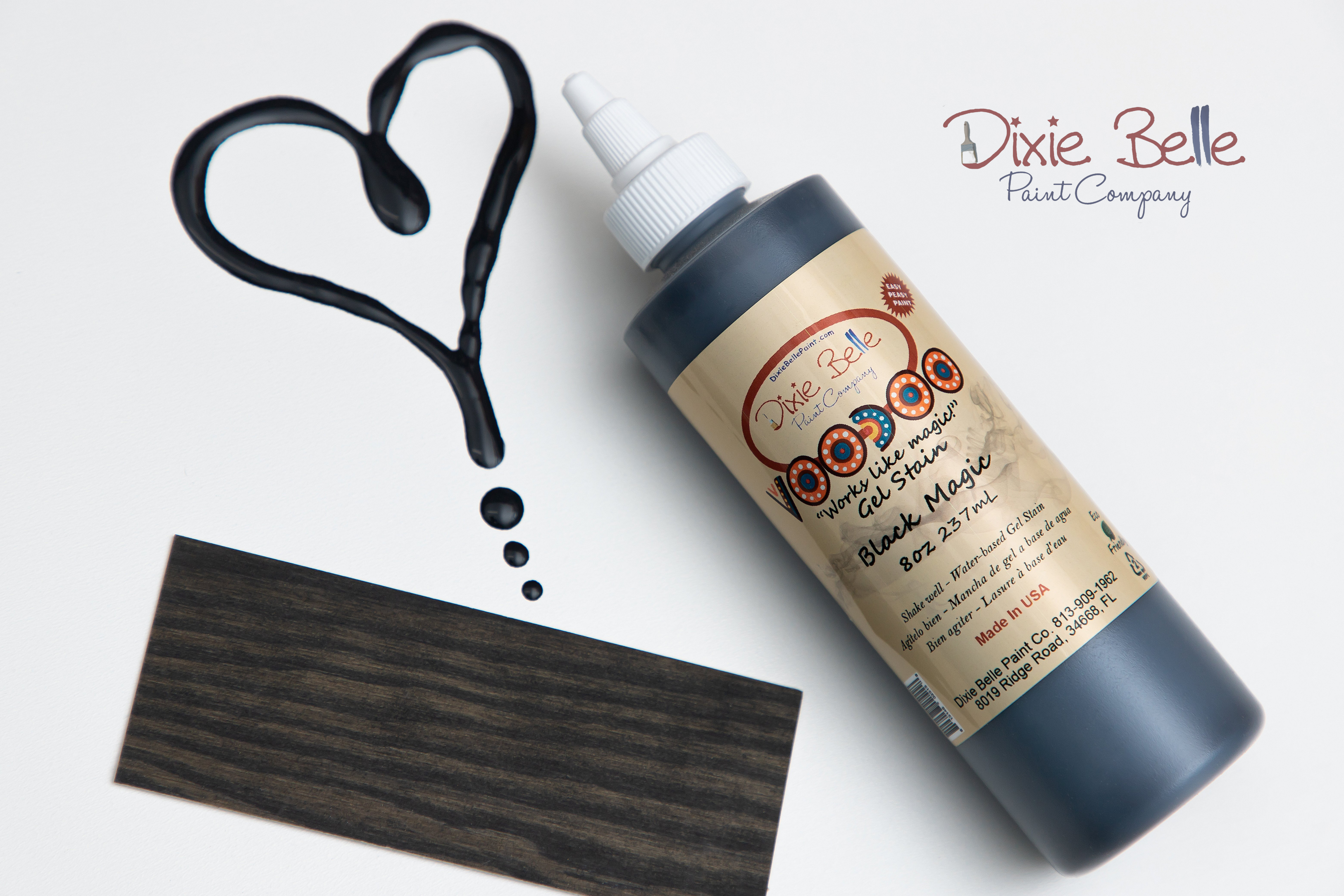 Voodoo Gel Stain - Dixie Belle Paint Company - waterbased stain - 8oz