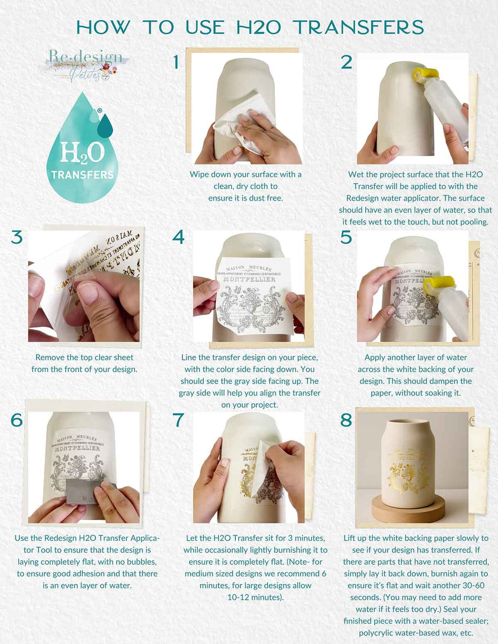 Gilded Memories | H20 Transfers | Redesign with Prima Redesign with Prima