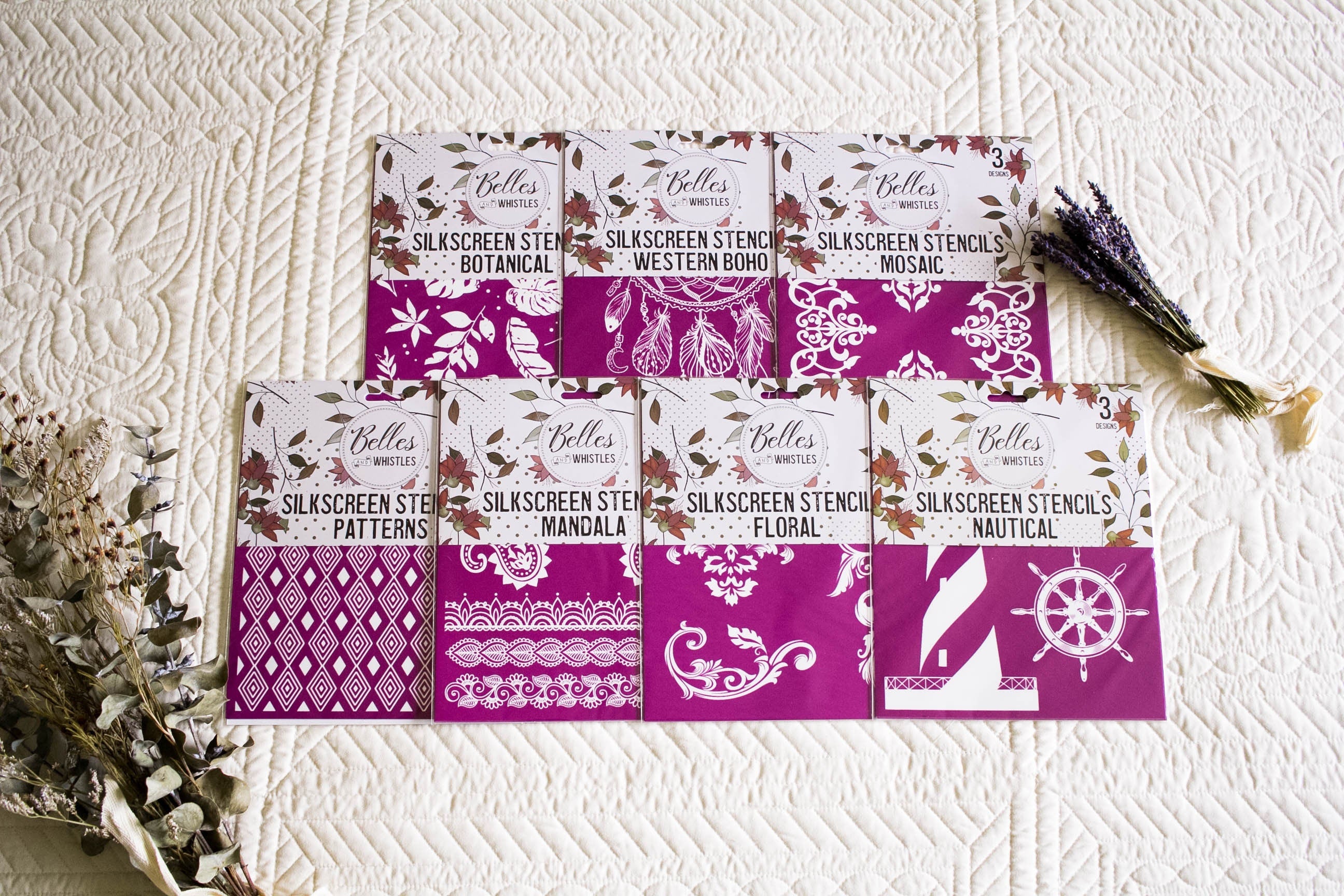 SILKSCREEN STENCILS | All | For Furniture | Crafts | Art | Dixie Belle Paint | Belles & Whistles