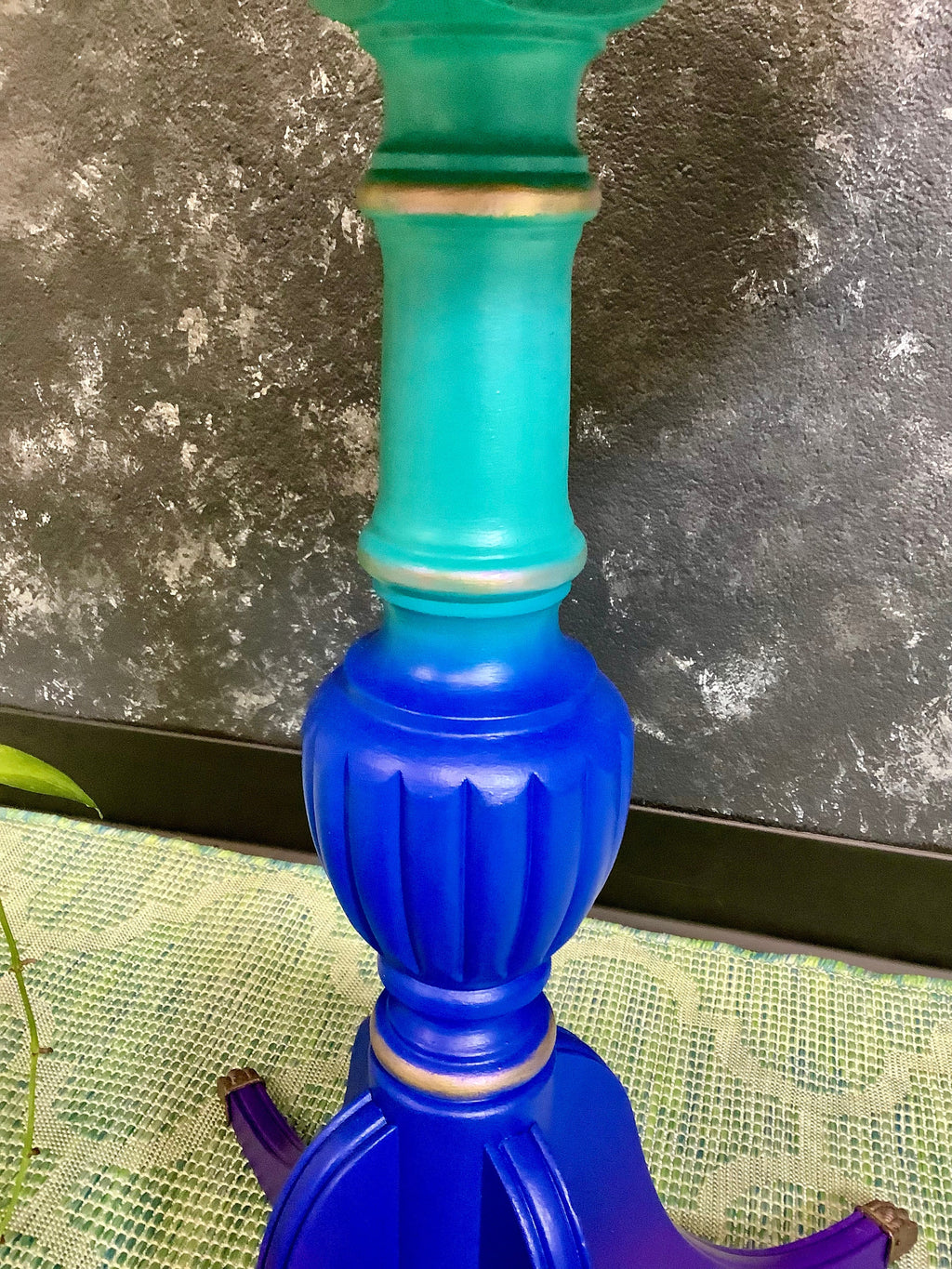 SOLD - please do not purchase - Colorful Side Table - FREE SHIPPING - Hand Painted