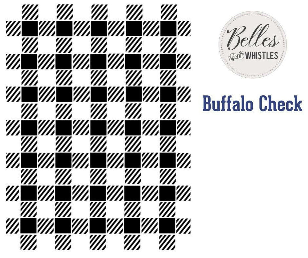 BUFFALO CHECK | Stencil | Furniture | Arts & Crafts | Dixie Belle Paint