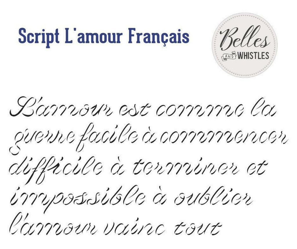 Script D'Amour Francis Small Dixie Belle Paint