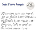 Script D'Amour Francais | Stencil | Dixie Belle Paint Dixie Belle Paint