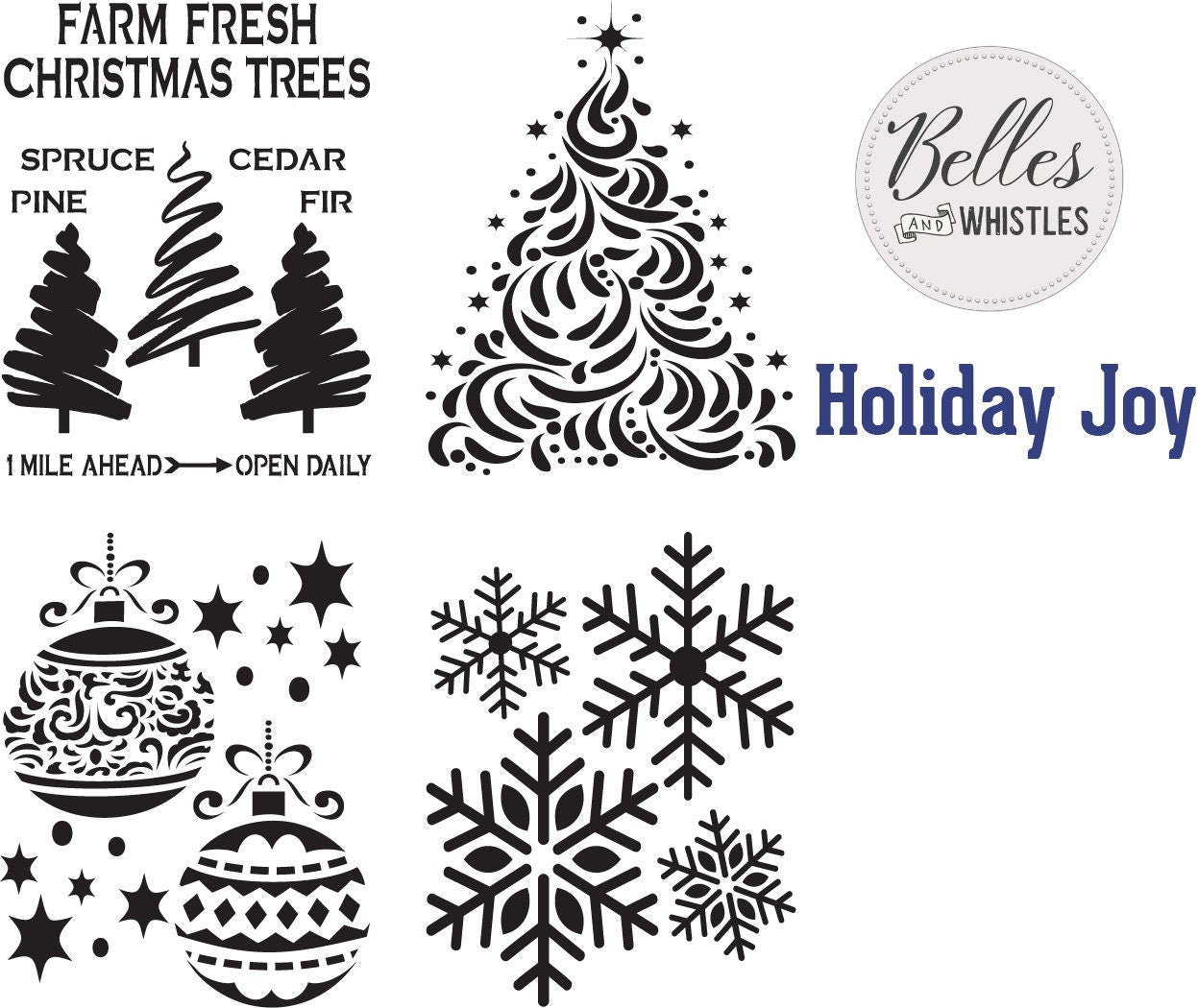 Holiday Joy Stencil Dixie Belle Paint