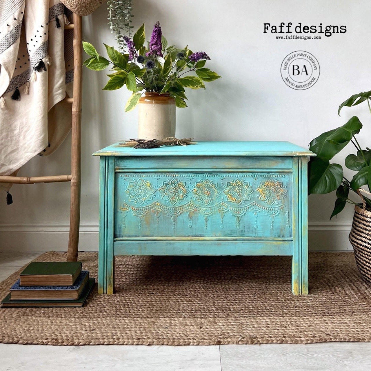 LOTUS BLOOM | Stencil | Furniture | Arts & Crafts | Dixie Belle Paint