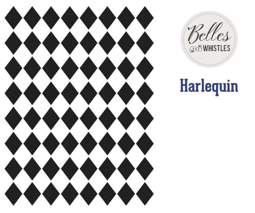 HARLEQUIN | Stencil | Furniture | Arts & Crafts | Dixie Belle Paint