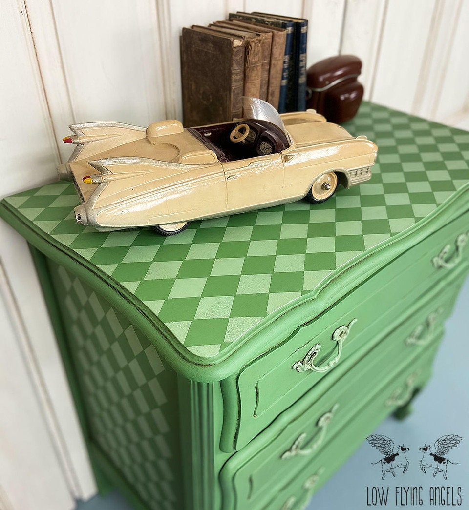 HARLEQUIN | Stencil | Furniture | Arts & Crafts | Dixie Belle Paint