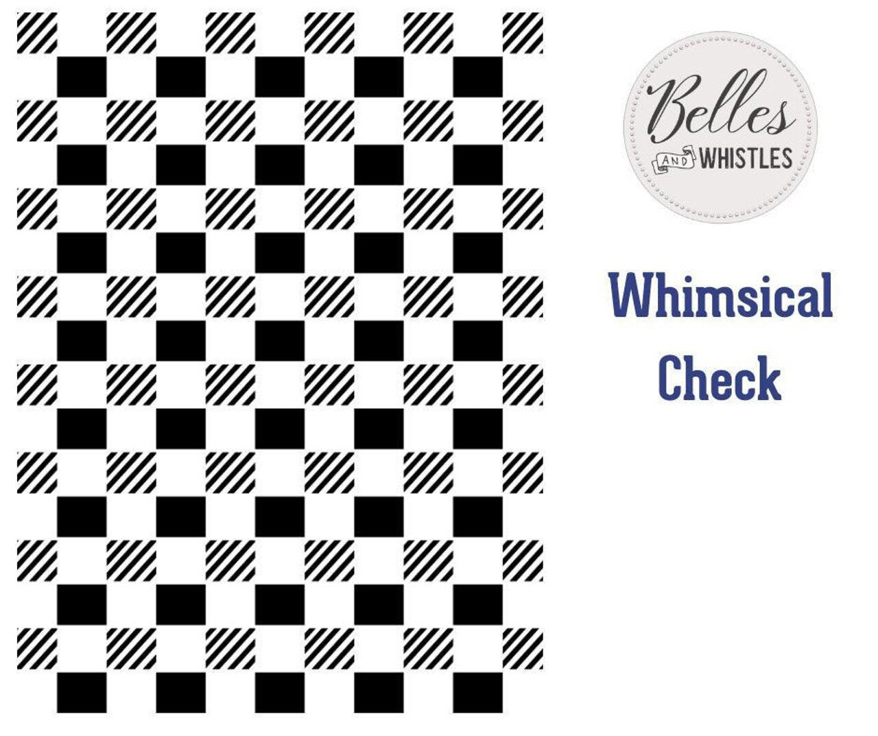 Whimsical Check Stencil Dixie Belle Paint