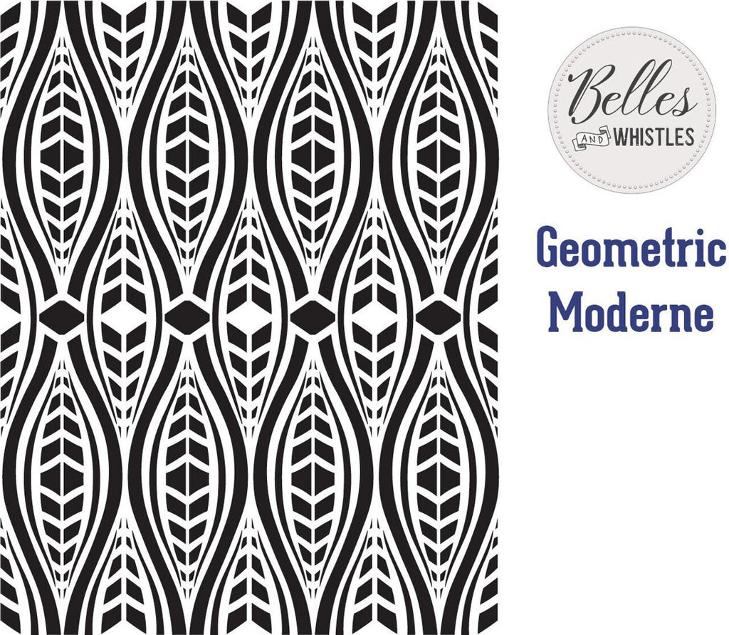 GEOMETRIC MODERNE | Stencil | Furniture | Arts & Crafts | Dixie Belle Paint