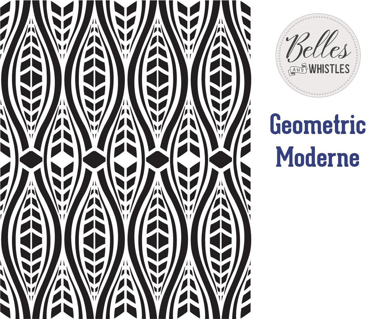 GEOMETRIC MODERNE | Stencil | Furniture | Arts & Crafts | Dixie Belle Paint
