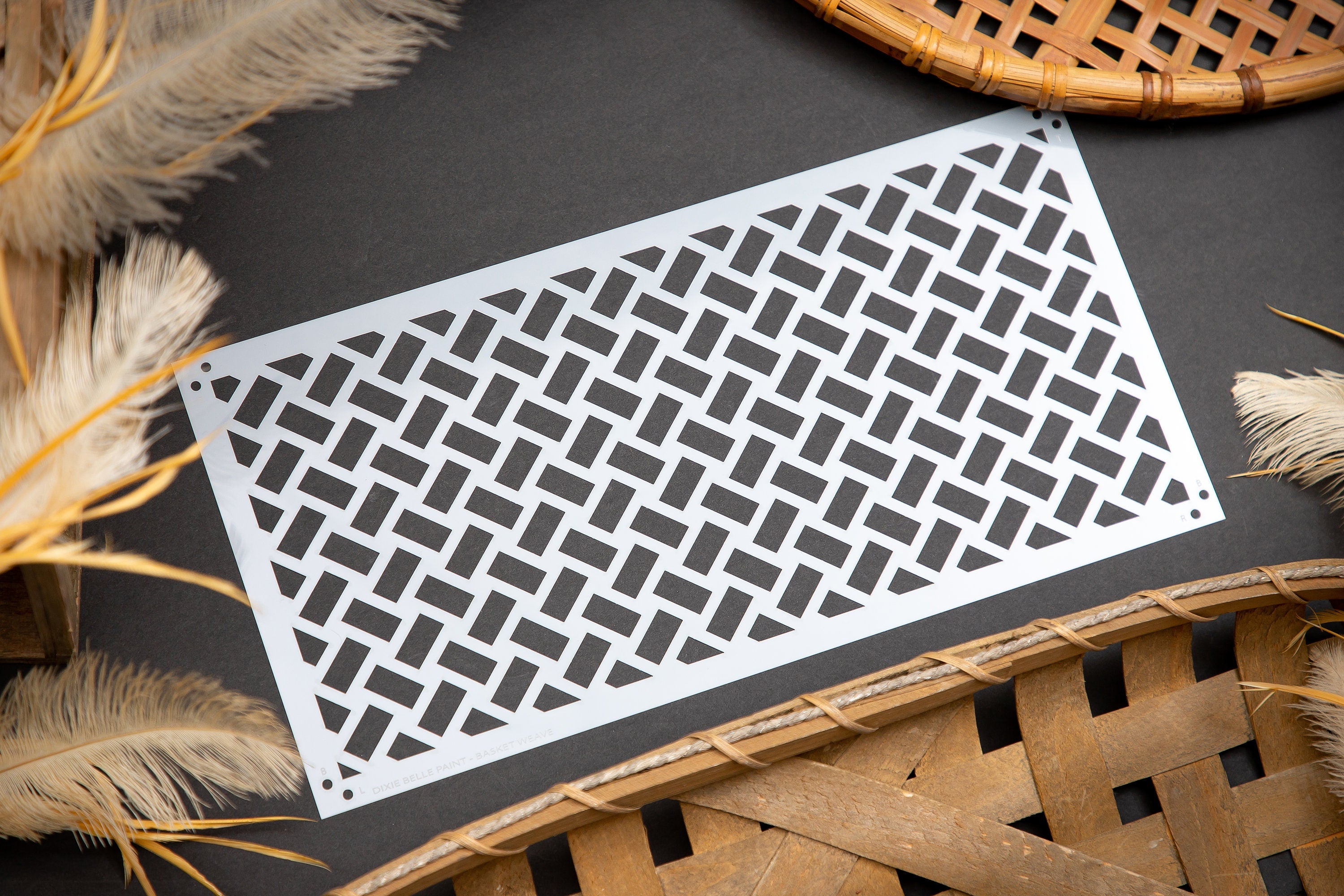 BASKET WEAVE | Stencil | Furniture | Arts & Crafts | Dixie Belle Paint