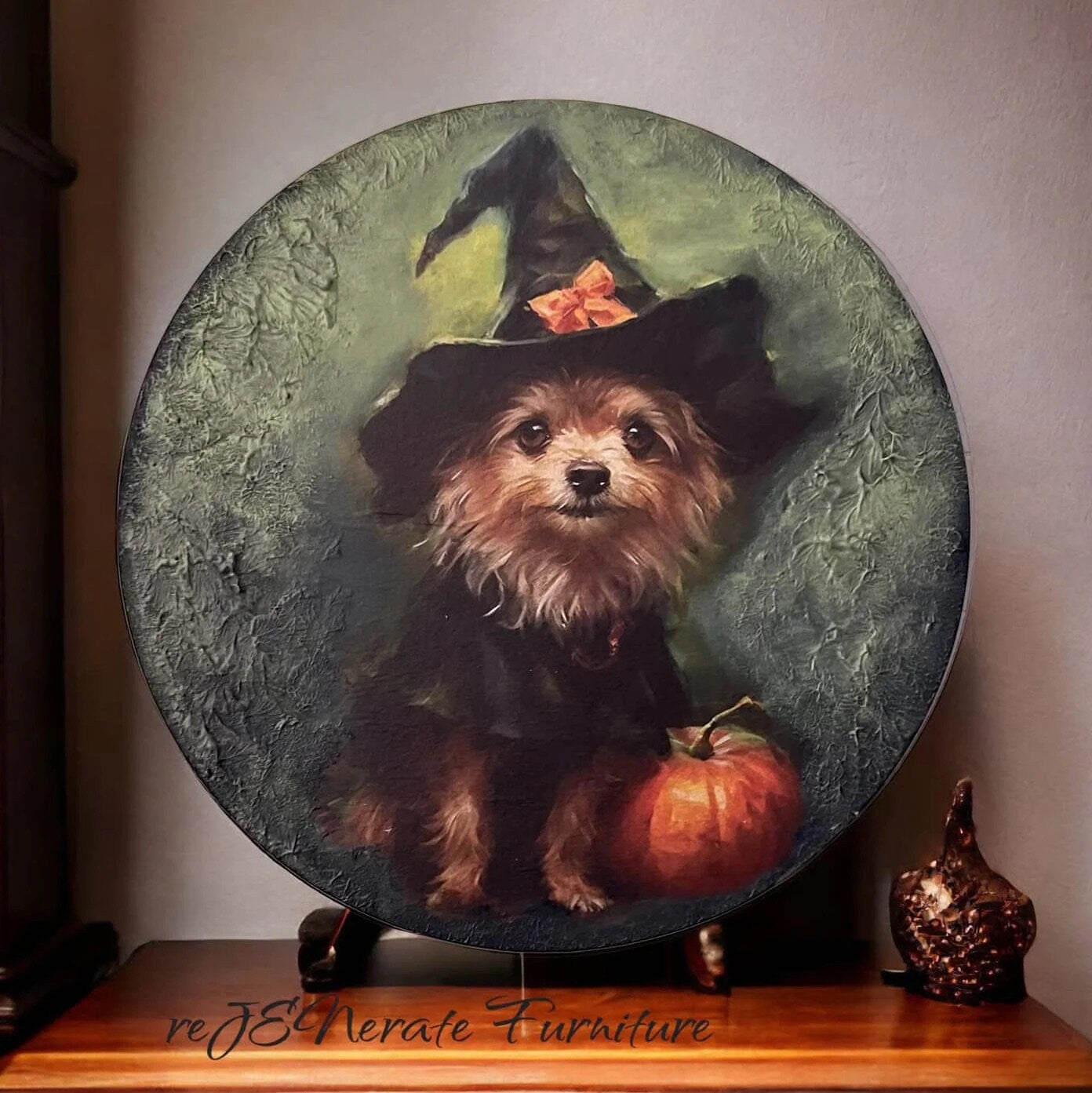 Boo Crew Large Decoupage Tissue Paper for Furniture 21x29 Whimsykel Designs Four Dogs Ready for Halloween